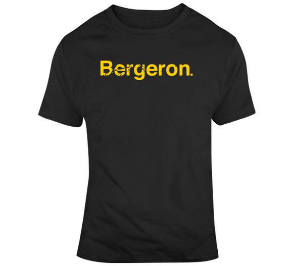 Boston Hockey Legend Patrice Bergeron Fan Distressed T Shirt