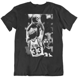 Retro Larry Bird Over Magic Boston Basketball Fan T Shirt