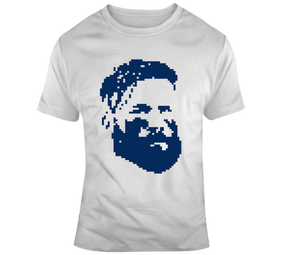 Fear The Beard Julian Edelman New England Football Retro 8 Bit Style T Shirt