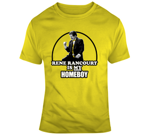 Boston Rene Rancourt Is My Homeboy Fist Pump Hockey Fan T Shirt