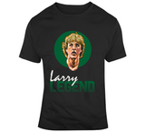 Retro 80s Style Larry Legend Bird Boston Basketball Fan T Shirt