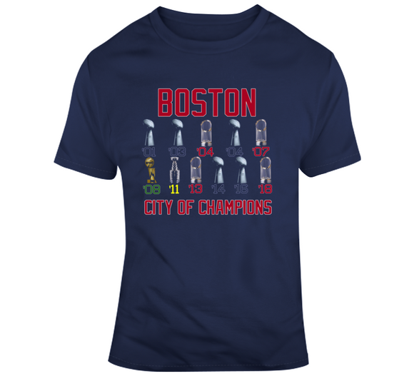 City Of Champions Boston Baseball Fan T Shirt BeantownTshirts