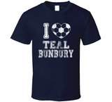 Teal Bunbury I Heart New England Soccer T Shirt