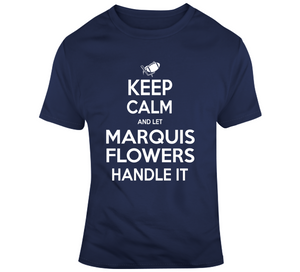 Marquis Flowers Keep Calm New England Football Fan T Shirt