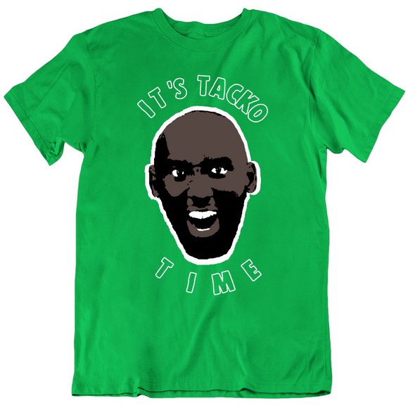 Tacko Fall It's Tacko Time Funny Boston Basketball Fan Green v2 T Shirt
