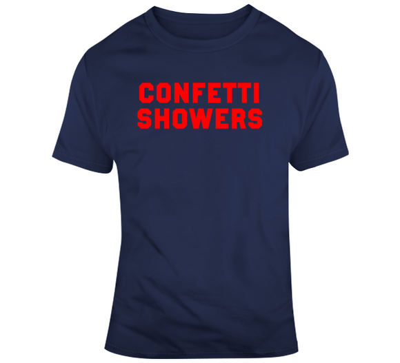 Title Town Champs Confetti Showers New England Football Fan T Shirt