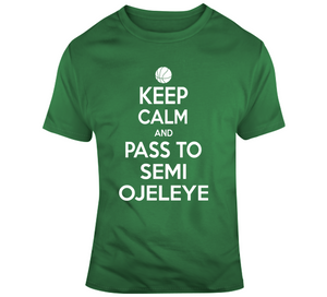Semi Ojeleye Keep Calm Boston Basketball Fan T Shirt