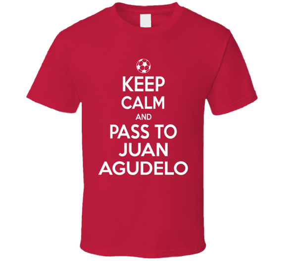 Juan Agudelo Keep Calm Pass To New England Soccer T Shirt