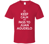 Juan Agudelo Keep Calm Pass To New England Soccer T Shirt