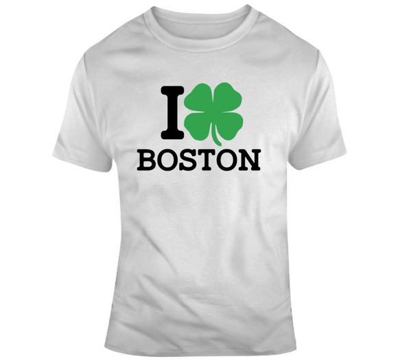 I Love Boston St Pat's T Shirt