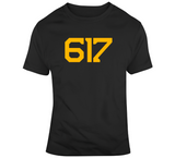 Boston Area Code Boston Hockey Fan T Shirt