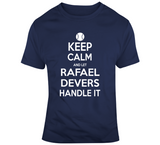 Rafael Devers Keep Calm Boston Baseball Fan T Shirt