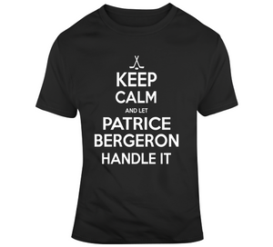 Patrice Bergeron Keep Calm Boston Hockey Fan T Shirt