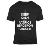 Patrice Bergeron Keep Calm Boston Hockey Fan T Shirt