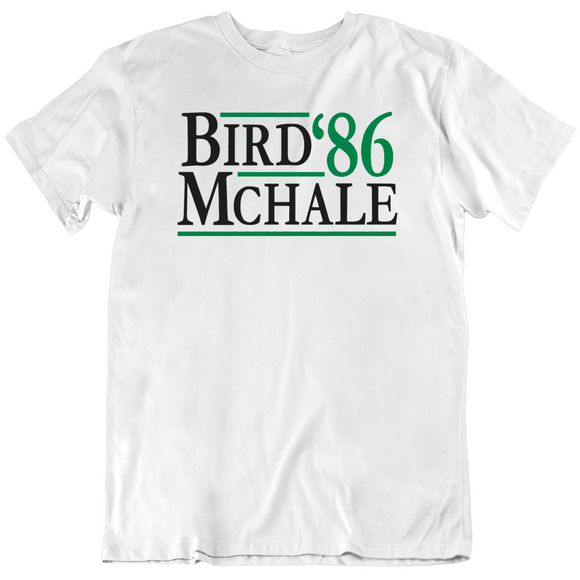 Boston 86 Champions Bird Mchale 86 Boston Basketball Fan T Shirt