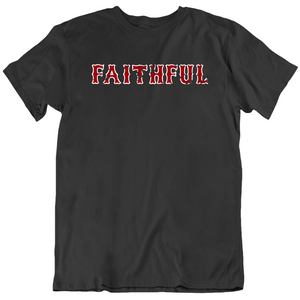 Boston Faithful Baseball Fan Distressed T Shirt
