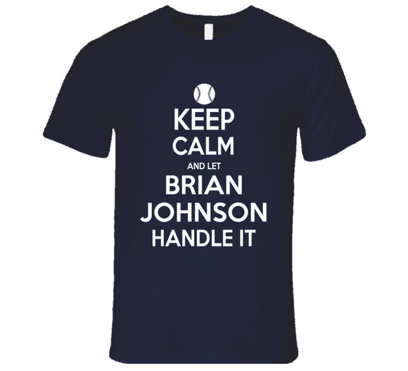 Brian Johnson Keep Calm Boston Baseball Fan T Shirt