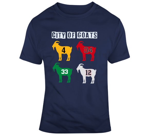 City Of Goats City Of Champions Boston Greats T Shirt