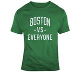 Boston Vs Everyone Boston Basketball Fan Distressed T Shirt