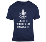 Jackie Bradley Jr Keep Calm Boston Baseball Fan T Shirt