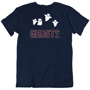 Ghosts New England Defense Football Fan Distressed T Shirt