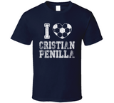 Cristian Penilla I Heart New England Soccer T Shirt