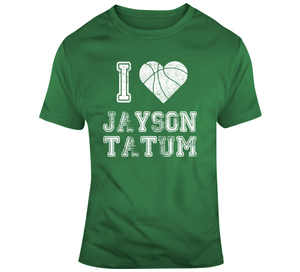 Jayson Tatum I Heart Boston Basketball Fan T Shirt