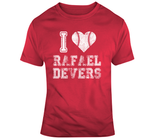 Rafael Devers I Heart Boston Baseball Fan T Shirt