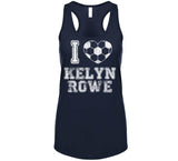 Kelyn Rowe I Heart New England Soccer T Shirt