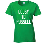 Cousy to Russell Boston Legends Basketball Fan T Shirt