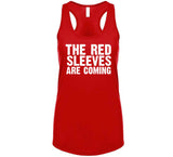 The Red Sleeves Are Coming New England Defense Football Fan v3 T Shirt