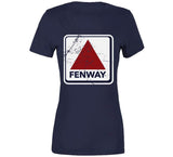 Fenway Sign Distressed Boston Baseball Fan T Shirt