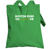 Boston Runs On Larry Ob Boston Basketball Fan V2  T Shirt