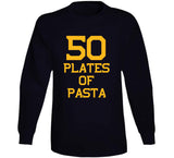David Pastrnak 50 Plates Of Pasta Boston Hockey Fan T Shirt