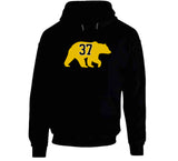 Patrice Bergeron Bear Silhouette 37 Boston Hockey Fan T Shirt
