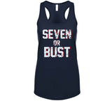 Seven or Bust New England Football Fan T Shirt