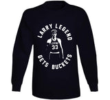 Larry Bird Larry Legend Gets Buckets Boston Basketball Fan T Shirt