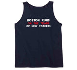 Boston Runs on The Tears of New Yorkers Boston Baseball Fan T Shirt