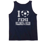 Femi Hollinger Janzen I Heart New England Soccer T Shirt