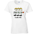 Retro Boston Basketball 3 Letter Man MVP Larry Bird Basketball Fan Boston T Shirt