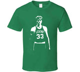 Larry Bird The Legend Boston Basketball Fan Silhouette T Shirt