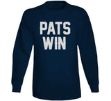 Pats Win New England Football T Shirt