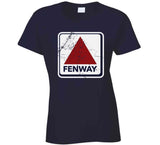 Fenway Sign Distressed Boston Baseball Fan T Shirt