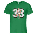 Larry Bird 33 The Goat Boston Basketball Fan T Shirt
