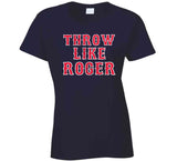 Roger Clemens Throw Like Roger Hall of Fame Boston Baseball Fan T Shirt