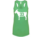 Larry Legend Bird Goat 33 Distressed Boston Basketball T Shirt