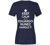 Eduardo Nunez Keep Calm Boston Baseball Fan T Shirt
