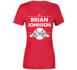 Brian Johnson We Trust Boston Baseball Fan T Shirt