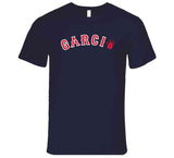 Boston Faithful Garcia Baseball Fan Navy V2 T Shirt