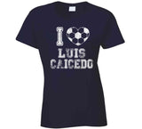 Luis Caicedo I Heart New England Soccer T Shirt